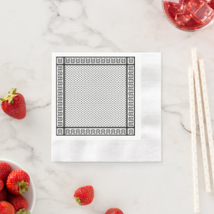 Serviette En Papier Symbole Keffiyeh de la Palestine Motif de résistan