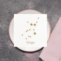 Symbole moderne Zodiac Gold Virgo | Élément Terre