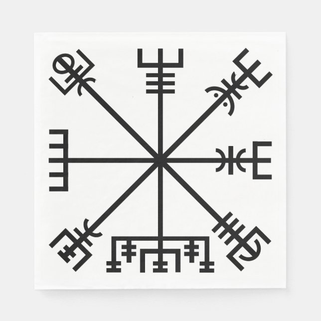 SERVIETTE EN PAPIER SYMBOLE VIKING DE VÉVISE (Devant)