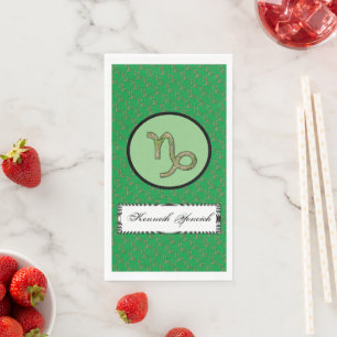 Serviette En Papier Symbole Zodiaque Capricorne Élément par Kenneth Yo