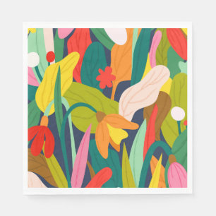 Serviette En Papier Symphonie botanique
