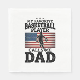Serviette En Papier T-Shirt à gravure vintage patriotique pour papa de