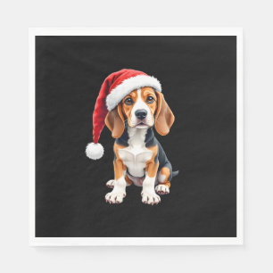 Serviette En Papier T-shirt Beagle à manches longues pour chien de Noë
