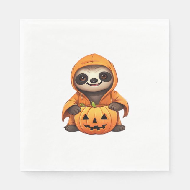 Serviette En Papier T-shirt classique Halloween Slote Sloth (Devant)