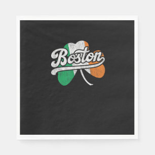 Serviette En Papier T-shirt irlandais de Boston