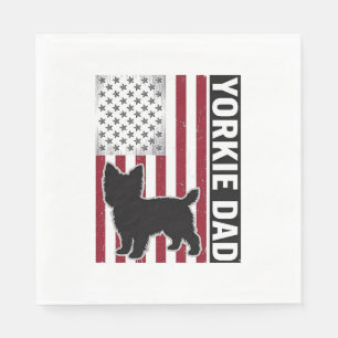 Serviette En Papier T-shirt pour chien avec gravure vintage patriotiqu