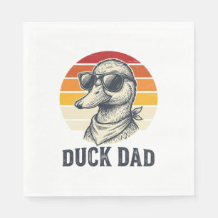 Serviette En Papier T-shirt vectoriel lunettes de soleil canard vintag
