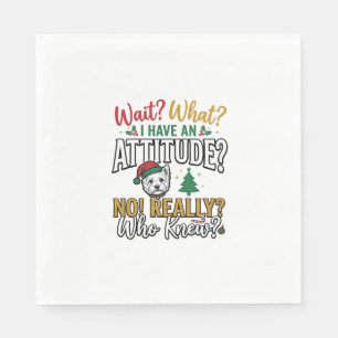 Serviette En Papier T-shirt vintage drôle de citation d'attitude de ch