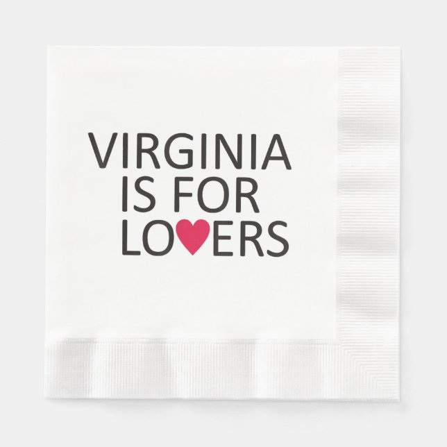 Serviette En Papier T-shirt Virginia State Virginia Home Tee Virginia (Devant)