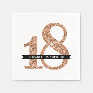 Serviette En Papier TABLE DE FÊTE GRANDE ÂGE moderne 18 rose parties s