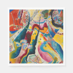 Serviette En Papier Tableau avec Red Spot, 1914 par Wassily Kandinsky