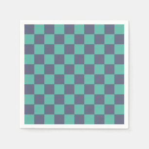 Serviette En Papier Tableau de bord bleu et vert