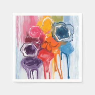 Serviette En Papier Tache de peinture   Peinture d'artiste à l'aquarel