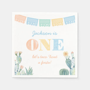 Serviette En Papier Taco Bout A Fiesta Boy Mexicaine 1ère fête d'anniv
