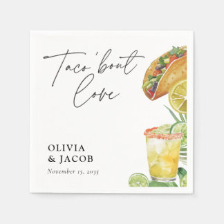 Serviette En Papier Taco bout Love Mexican Couples Shower
