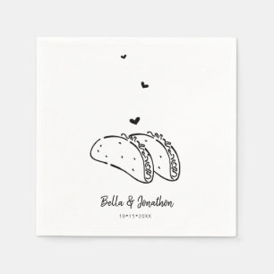 Serviette En Papier Tacos Mariage Napkin