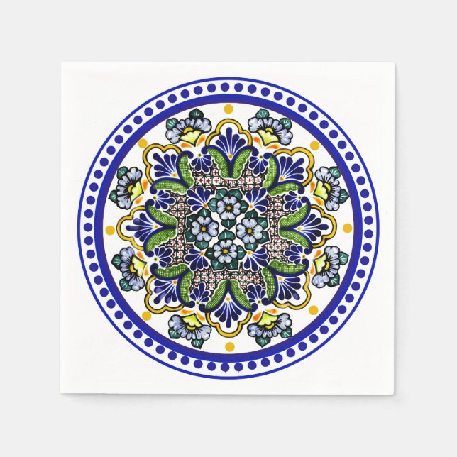 Serviette En Papier Talavera Siete (Devant)