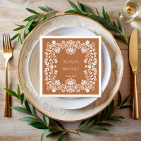 Talavera terracotta mariage mexicain monogrammed