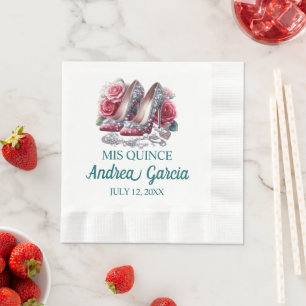 Serviette En Papier Talons de Quinceanera