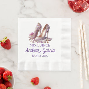 Serviette En Papier Talons de Quinceanera