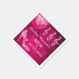 Serviette En Papier Talons quarante-cinquième de boule et d'étincelle