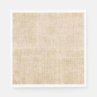 Serviette En Papier Tan Rustique Burlap Boho