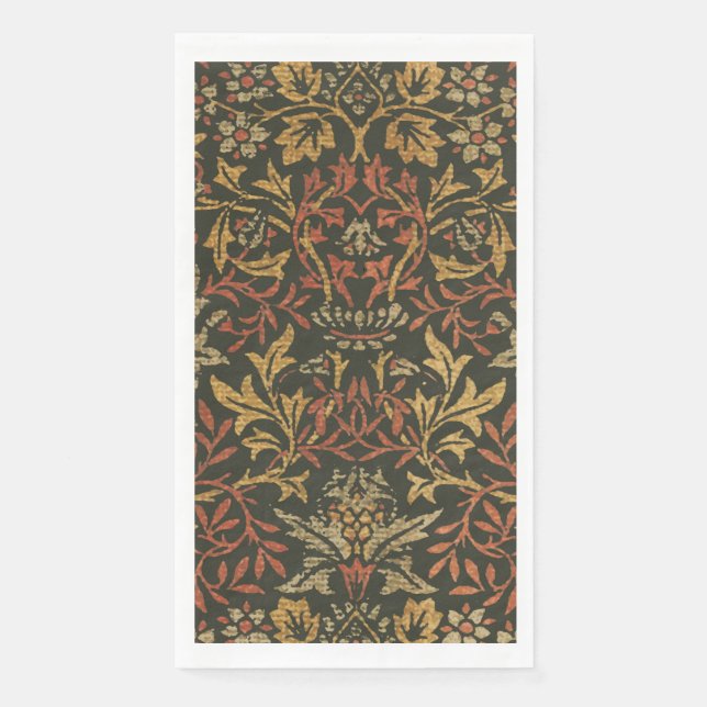 Serviette En Papier Tapisserie du jardin de fleurs William Morris (Devant)