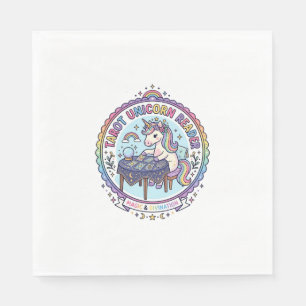 Serviette En Papier Tarot de Licorne Lecteur de Licorne T-shirt drôle