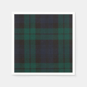 Serviette En Papier Tartan Black Watch