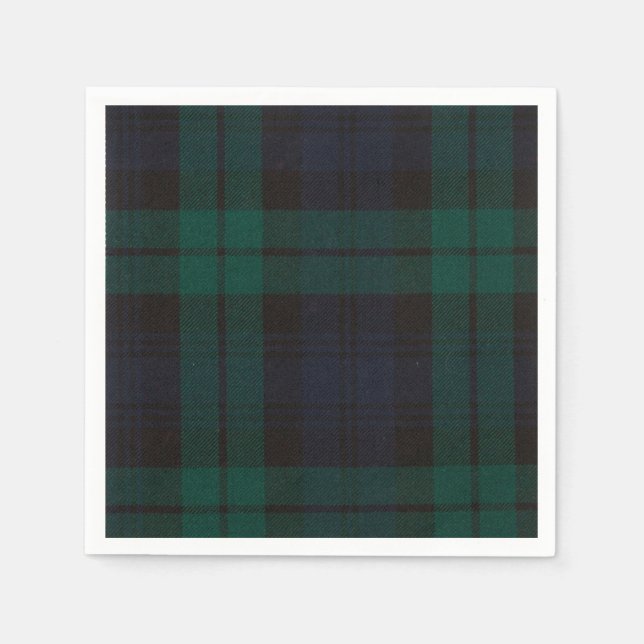 Serviette En Papier Tartan Black Watch (Devant)