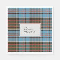 Tartan Clan Anderson Plaid Check papier personnali