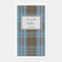 Tartan de mariage à motif rustique en plaid