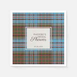 Serviette En Papier Tartan Plaid Clan Anderson Mariage Personnalisé Do