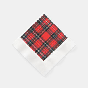 Serviette En Papier tartan royal vintage