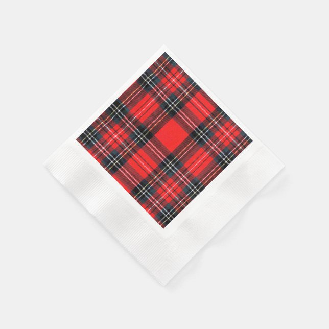 Serviette En Papier tartan royal vintage (Coin)