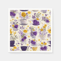 Tasses de fleurs dansantes