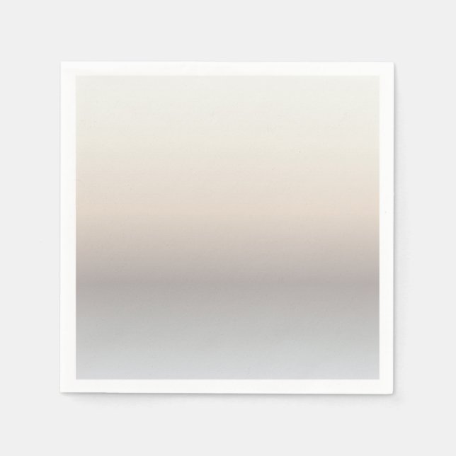 Serviette En Papier Taupe Pastel Gradient (Devant)