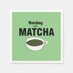 Serviette En Papier Tea Party de Matcha Green