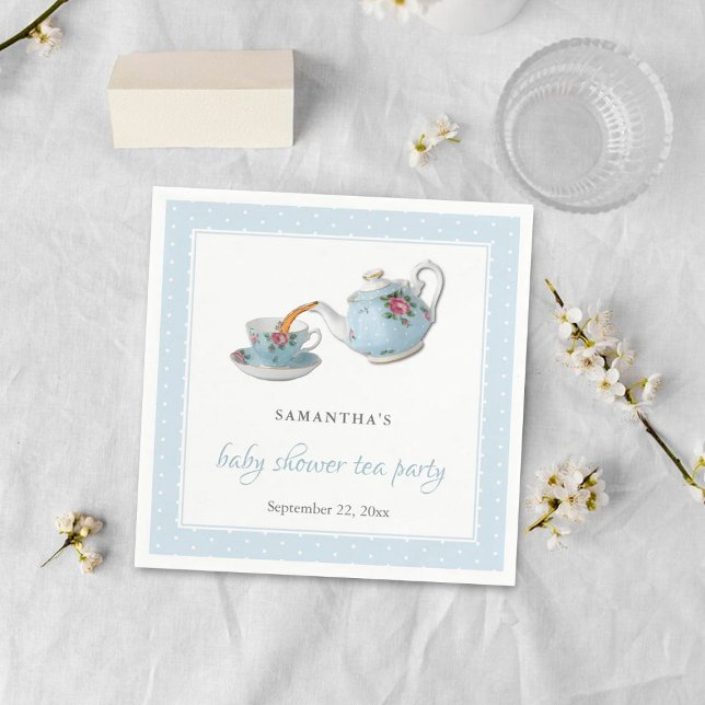 Serviette En Papier Teacups Baby shower Tea Party (Créateur téléchargé)