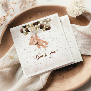 Serviette En Papier Teddy Bear Baby shower Nous pouvons à peine attend