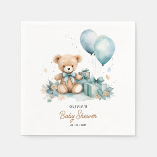 Serviette En Papier Teddy Bear Nous Pouvons Attendre Baby shower