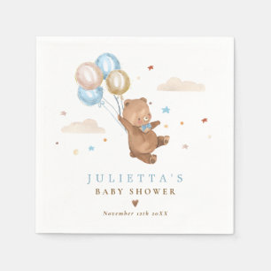Serviette En Papier Teddy Bear Nous Pouvons Attendre Baby shower Décor