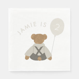 Serviette En Papier Teddy Bear Pique-nique Baby Anniversaire