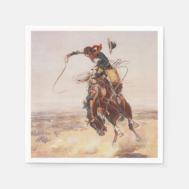 Serviette En Papier TEE Cowboy Life (Devant)