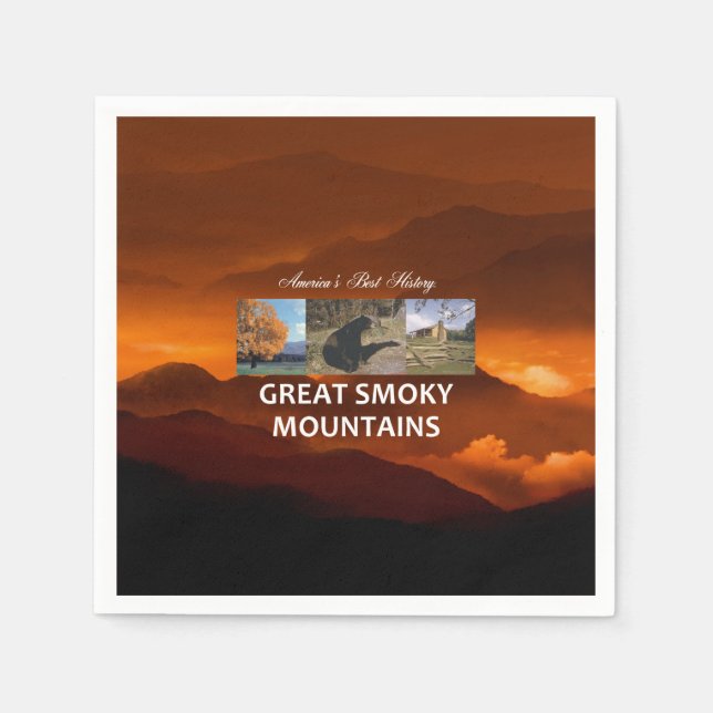 Serviette En Papier TEE Great Smoky Mountains Napkins (Devant)