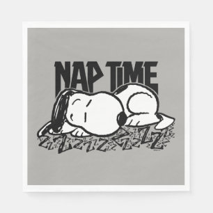 Serviette En Papier Tee - shirt   Snoopy Nap Time