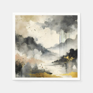 Serviette En Papier Tempête d'or