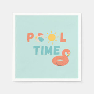 Serviette En Papier temps de la piscine. Serviettes et fournitures