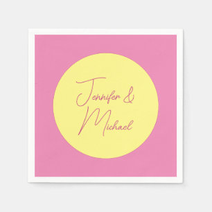 Serviette En Papier Tendance Minimaliste Moderne Plaine Simple Couleur