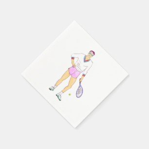 Serviette En Papier Tennis Chic
